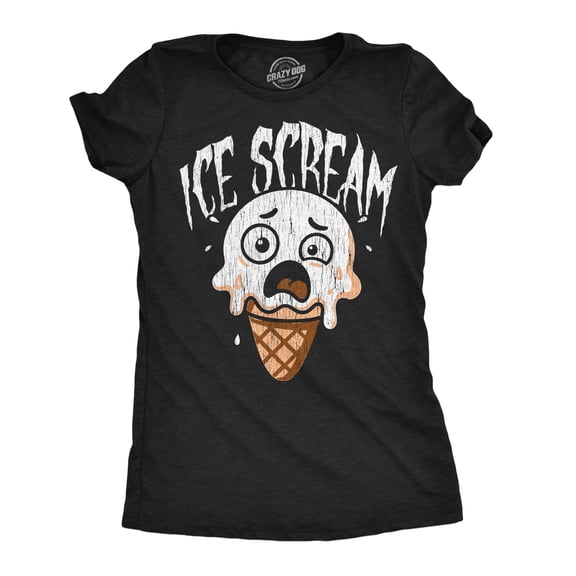 Womens Funny T Shirts Ice Scream Sarcastic Horror Graphic Novelty Tee For Ladies Womens Graphic Tees