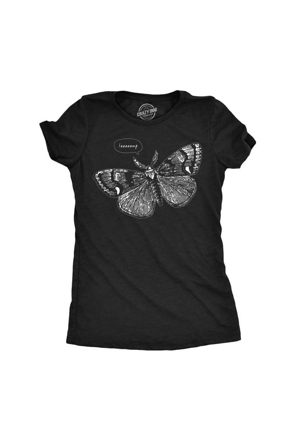 Womens Funny T Shirts Laaaaamp Sarcastic Moth Graphic Novelty Tee for Ladies Womens Graphic Tees