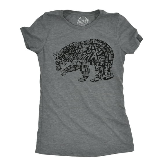 Womens Funny T Shirts Mama Bear Text Cute Mothers Day Graphic Novelty Tee for Ladies Womens Graphic Tees