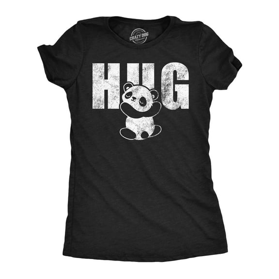 Womens Funny T Shirts Panda Hug Sarcastic Cute Graphic Novelty Tee for Ladies Womens Graphic Tees