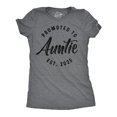 thumbnail image 1 of Womens Funny T Shirts Promoted to Auntie 2025 Sarcastic Family New Baby Graphic Tee for Ladies Womens Graphic Tees, 1 of 7