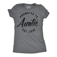 thumbnail image 1 of Womens Funny T Shirts Promoted To Auntie 2026 Sarcastic Family Tee For Ladies Womens Graphic Tees, 1 of 9