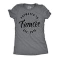 thumbnail image 1 of Womens Funny T Shirts Promoted to Fiancee 2025 Sarcastic Family Marriage Graphic Tee for Ladies Womens Graphic Tees, 1 of 9