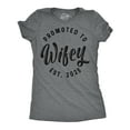 thumbnail image 1 of Womens Funny T Shirts Promoted to Wifey 2025 Sarcastic Family Marriage Graphic Tee for Ladies Womens Graphic Tees, 1 of 7