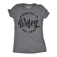 thumbnail image 1 of Womens Funny T Shirts Promoted To Wifey 2026 Sarcastic Marriage Tee For Ladies Womens Graphic Tees, 1 of 9