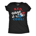 thumbnail image 1 of Womens Funny T Shirts Red White and Cool Sarcastic Fourth Of July Popsicle Graphic Novetly Tee for Ladies Womens Graphic Tees, 1 of 7