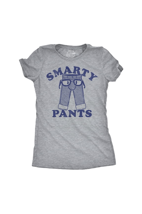 Womens Funny T Shirts Smarty Pants Sarcastic Nerd Graphic Novelty Tee for Ladies Womens Graphic Tees