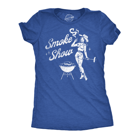 Womens Funny T Shirts Smoke Show Sarcastic Cookout Graphic Tee for Ladies Womens Graphic Tees