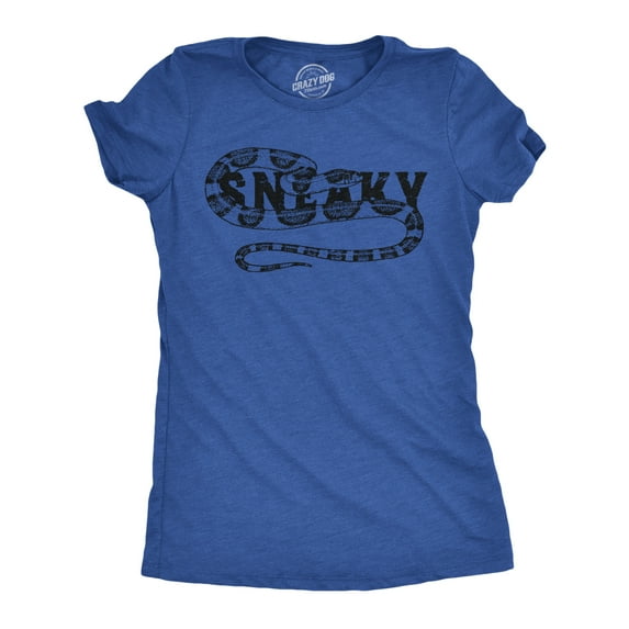 Womens Funny T Shirts Sneaky Snake Sarcastic Graphic Tee for Ladies Womens Graphic Tees