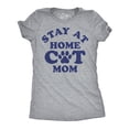 thumbnail image 1 of Womens Funny T Shirts Stay At Home Cat Mom Sarcastic Kitty Graphic Tee for Ladies Womens Graphic Tees, 1 of 8