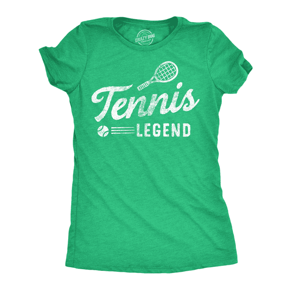 Womens Funny T Shirts Tennis Lengend Sarcastic Sports Graphic Tee for Ladies Womens Graphic Tees