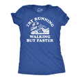 thumbnail image 1 of Womens Funny T Shirts Try Running Its Like Walking But Faster Sarcastic Tee Womens Graphic Tees, 1 of 8
