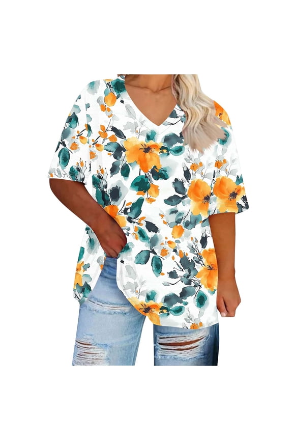 Young adult fashion Womens Funny T Shirts Under 10 Dollars Beach Shirt Sunshine White Casual Tops for Women Trendy Summer Plus Size Shirts for Women Orders
