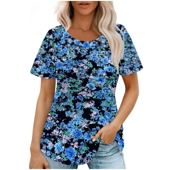 Womens Funny T Shirts Under 10 Dollars Yoga Tops Women Built In Bra Women Short Sleeve Tops Fitted Summer Button Boho Top