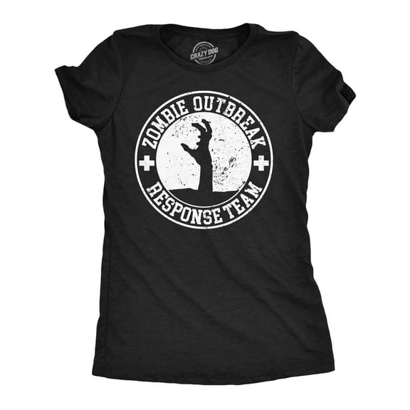 Womens Funny T Shirts Zombie Outbreak Response Team Sarcastic Graphic Tee for Ladies Womens Graphic Tees
