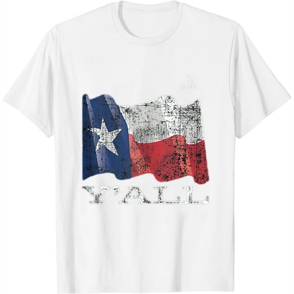 Womens Funny Texas Hey Y’All Yall Sassy Texan Southern South T Shirt White Medium