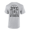 thumbnail image 1 of Womens Funny Whimsical Mother's Day Mama World Tour Black Design Ladies Short Sleeve T-Shirt-Sport Grey-5X-large, 1 of 4