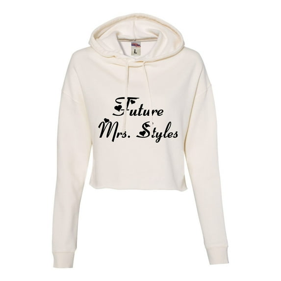 Womens Future Mrs. Styles Cropped Hooded Sweatshirt