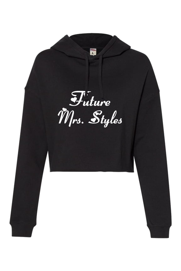 Womens Future Mrs. Styles Cropped Hooded Sweatshirt