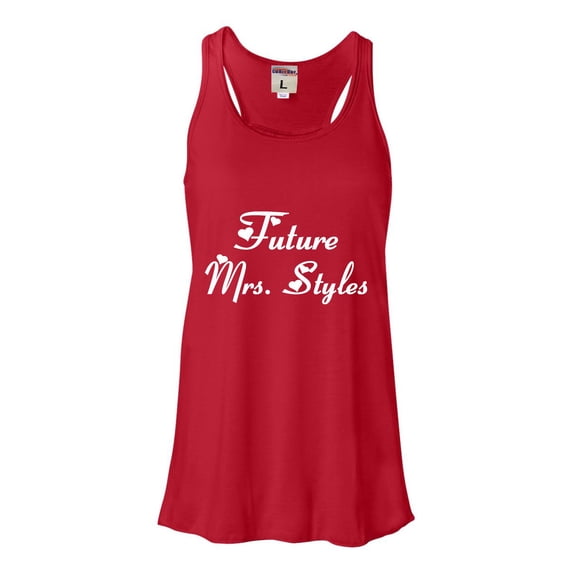 Womens Future Mrs. Styles Flowy Racerback Tank Top T-Shirt
