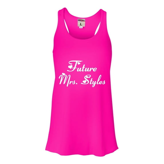 Womens Future Mrs. Styles Flowy Racerback Tank Top T-Shirt