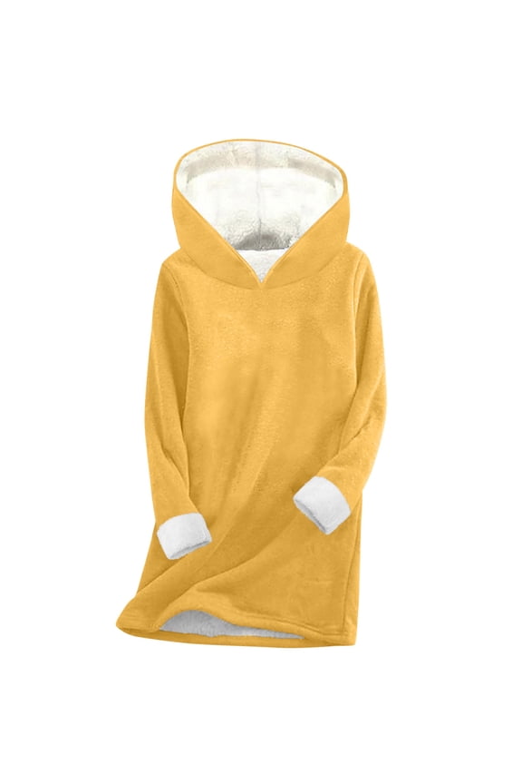 Womens Fuzzy Hoodies Pullover Winter Warm Sherpa Lined Fleece Sweatshirt for Women Crewneck Sport Pullover Loungewear Tops Cozy Oversized Hooded Sweatshirt
