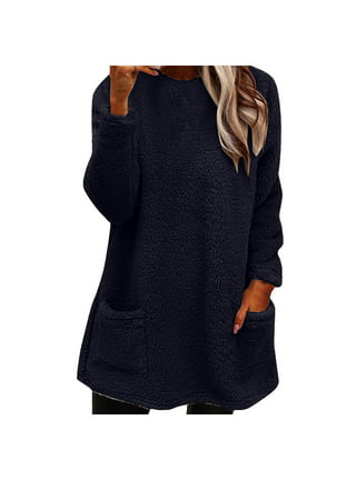 jsaierl Sherpa Hoodies for Women Quarter Zip Pullover Long Sleeve Fleece Hooded  Sweatshirt Casual Winter Warm Sweater with Pocket 