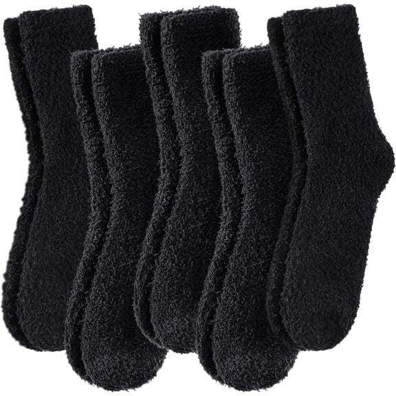 Womens Fuzzy Socks Cozy Fluffy Winter Cabin Slipper Warm Soft Microfiber Plush Home Sleeping Socks