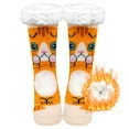 thumbnail image 1 of Womens Fuzzy Socks Cozy Fluffy Winter Slipper Socks with Grippers ,UNEEI Warm Thick Cat Pattern Non-Slip Winter House Socks, Size 9-12, 1 of 7