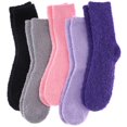 thumbnail image 1 of Womens Fuzzy Socks Cozy Fluffy Winter Warm Slipper Socks Microfiber Soft Home Sleeping Socks, 1 of 7