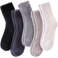 thumbnail image 1 of Womens Fuzzy Socks Cozy Fluffy Winter Warm Slipper Socks Microfiber Soft Home Sleeping Socks, 1 of 12