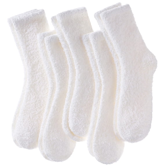 Womens Fuzzy Socks Cozy Fluffy Winter Warm Slipper Socks Microfiber Soft Home Sleeping Socks