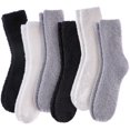 thumbnail image 1 of Womens Fuzzy Socks Cozy Fluffy Winter Warm Slipper Socks Microfiber Soft Home Sleeping Socks, 1 of 7