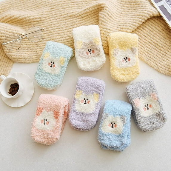 Womens Fuzzy Socks Fleece Fluffy Cabin Plush Warm Sleep Soft Cozy Winter Adult Socks