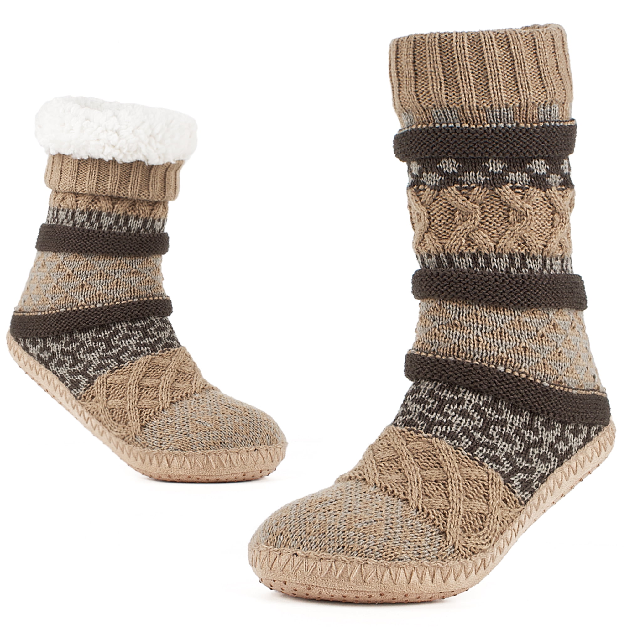 Womens Fuzzy Socks Non Slip Grips, Cozy Slipper Socks for Women, House