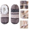 thumbnail image 1 of Womens Fuzzy Socks for Women Fluffy Slipper Socks with Grips Warm Cozy Winter House Socks Non Slip Gripper Ankle Socks (Light Gray), 1 of 7