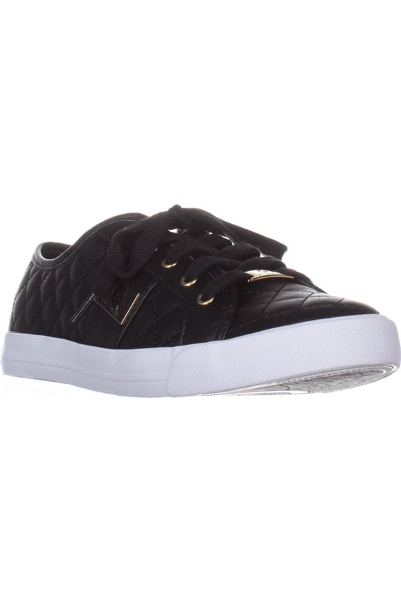 Womens G by Guess Backer2 Quilted Fashion Sneakers, Black