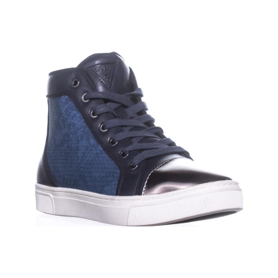 Womens GUESS Boden Men's High Top Fashion Sneakers, Dark Blue