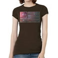 thumbnail image 1 of Womens Galaxy US Flag Short-Sleeve T-Shirt - Brown - Medium, 1 of 1