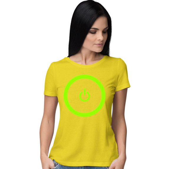 Womens Gaming Power Button Gamer Pride T-Shirt