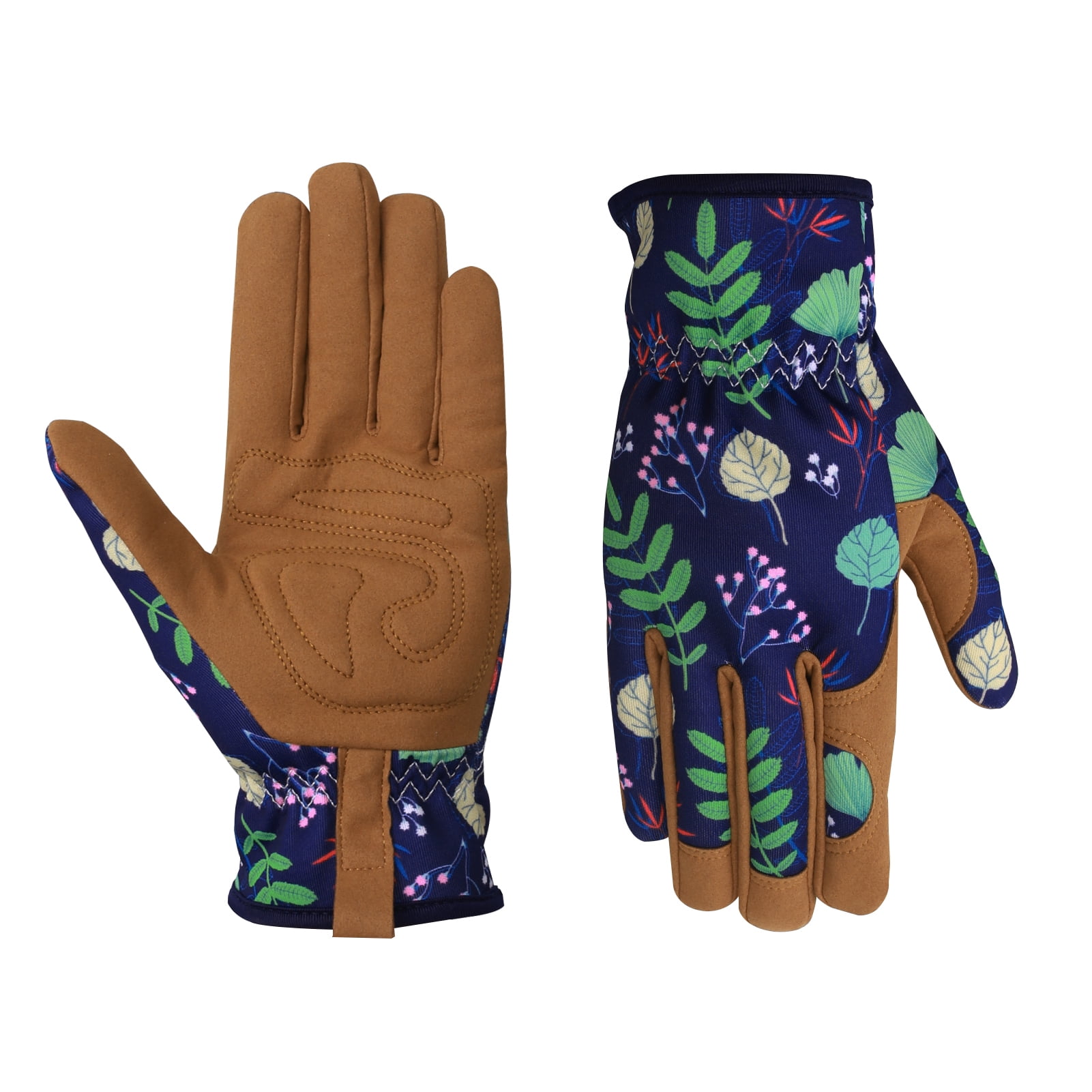 Womens Gardening Weeding Working Gloves, Leather Garden Glove for Women