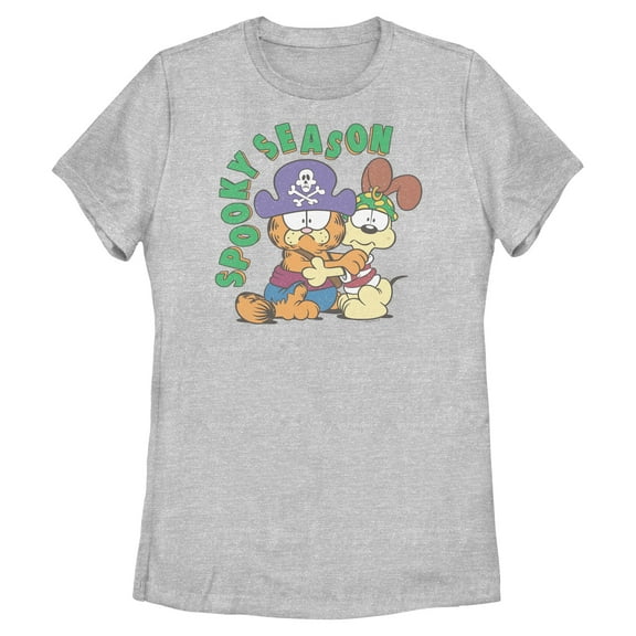 Womens Garfield Orange Cat And Odie Pirates Season T Shirt
