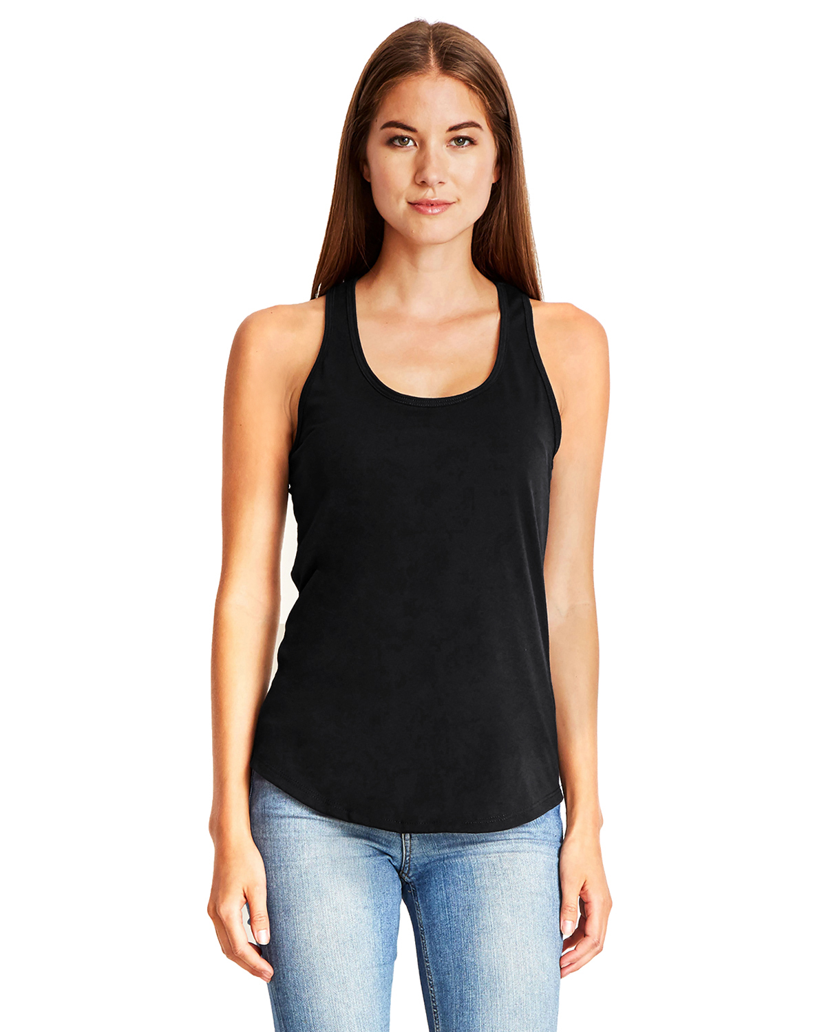 Womens Gathered Racerback Tank