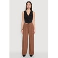thumbnail image 1 of Womens Gauze Knit High Waisted Wide Leg Pants, 1 of 5