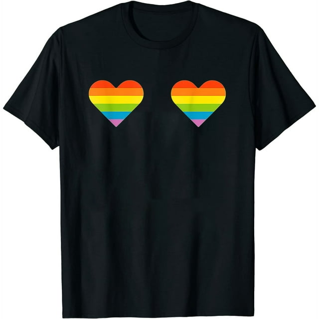 Womens Gay Pride Flag, Cute Lgbt Rainbow Tee For Pride Month T-Shirt ...