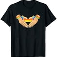 thumbnail image 1 of Womens Gay Pride Heart Unity Lgbt Gay Transgender Pride V-Neck T-Shirt White Small, 1 of 5