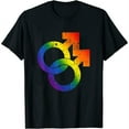 thumbnail image 1 of Womens Gay Pride Month Lgbt Lgbtq Rainbow Equality Love Wins Joy T-Shirt White Large, 1 of 5