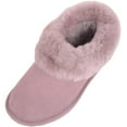 thumbnail image 1 of Womens Genuine Full Sheepskin Boot Slipper with Thick Sheepskin Cuff - Mushroom - US 8, 1 of 7