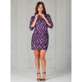 thumbnail image 1 of Womens Geometric Collared Mini Dress, 1 of 5