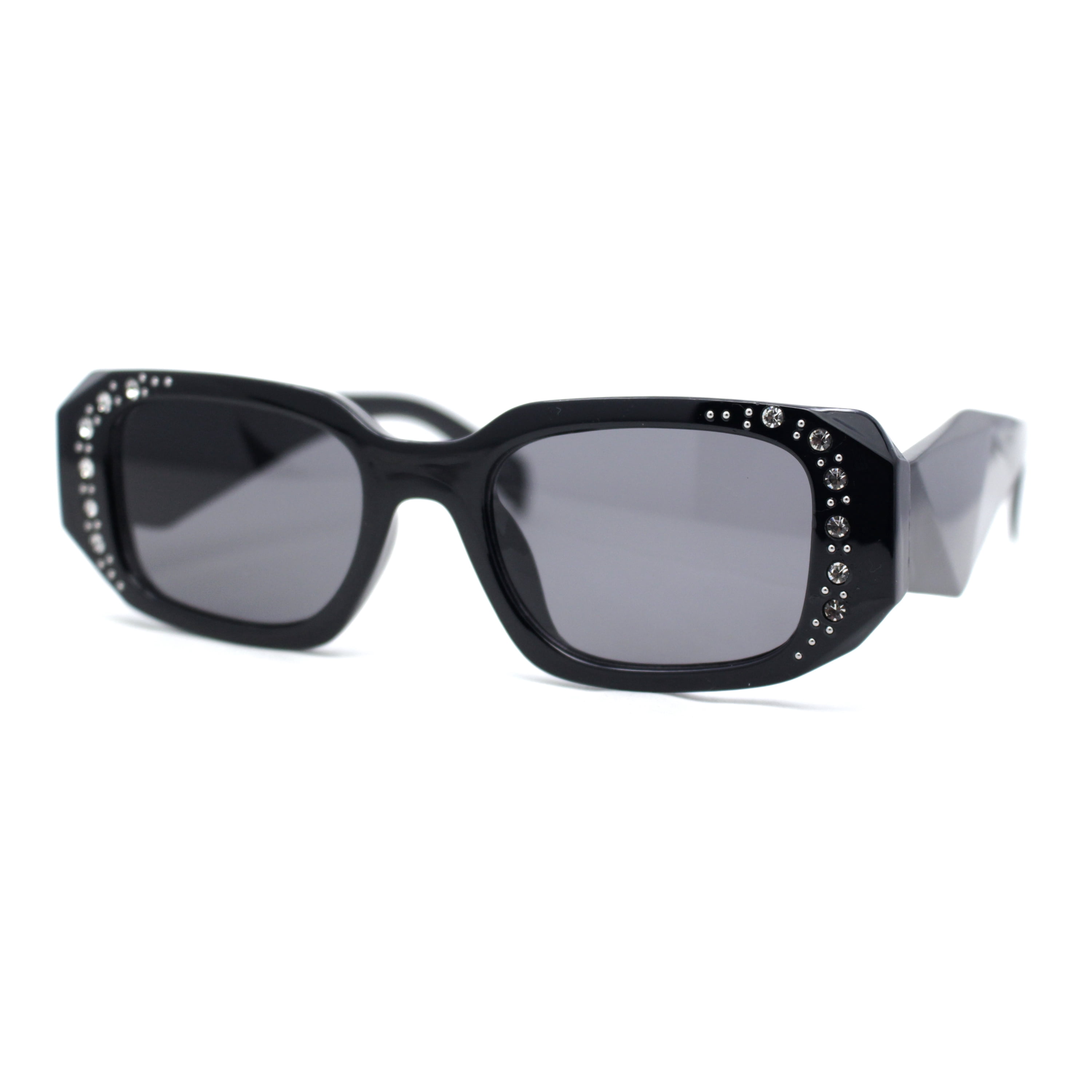 BRAND NEW White Geometric Frame Sunglasses with Center Rhinestone Amazon.com: Transition Photochromic full lens Reading  main image 3